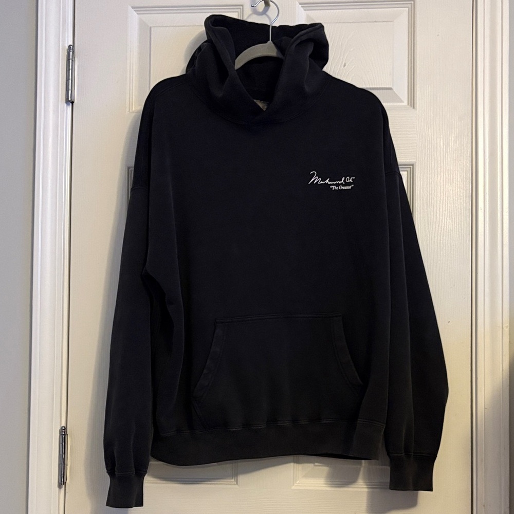Abercrombie & Fitch Dark Hoodie with White Script